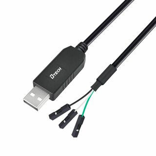 DTECH USB TTL シリアル 変換 ケーブル 3.3V 1m FTDI (PC周辺機器)