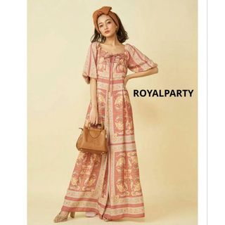 ROYAL PARTY サイドスリットワイドパンツ(カジュアルパンツ)