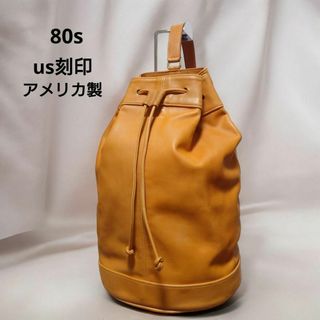 コーチ(COACH)のOLDCOACH　ヴィンテージ　アメリカ製　巾着　バケツ型80sショルダーバッグ(ショルダーバッグ)