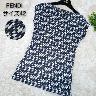 FENDI - ＜大きいサイズ★美品＞フェンディ　サイズ42　カットソー　ジャージ素材