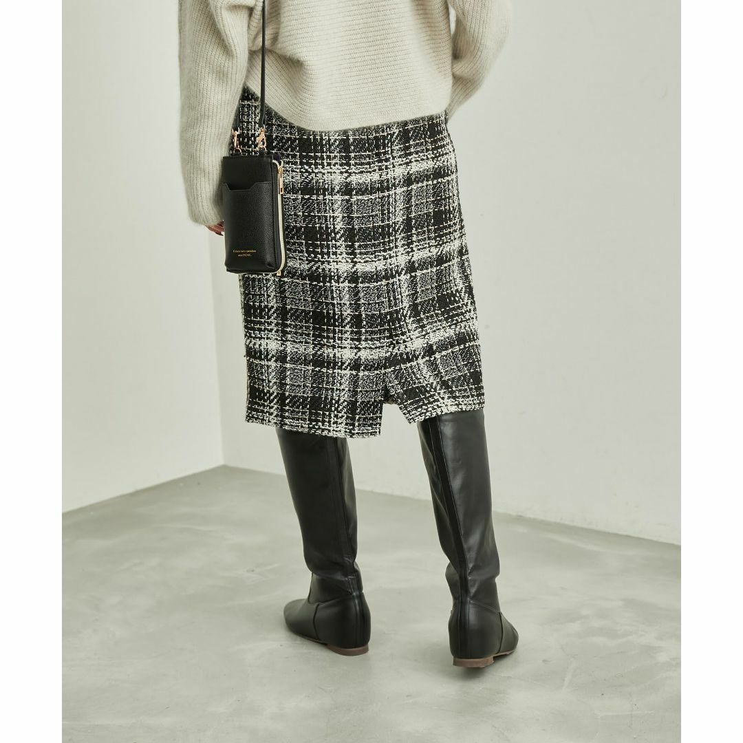 [ロペピクニック] スカート ミドル丈ツイードアイラインスカート レディース G レディースのファッション小物(その他)の商品写真