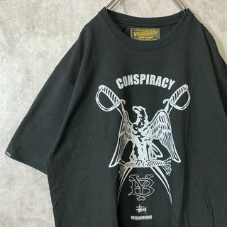 NEIGHBORHOOD - 【イーグルデザイン】NEIGHBORHOODビッグロゴプリントTシャツ古着L黒