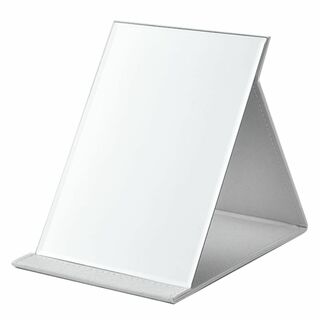 【色: ホワイト】Modest Joy 折立鏡 鏡 卓上 大きな鏡 化粧鏡 プロ(コフレ/メイクアップセット)