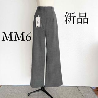 エムエムシックス(MM6)のMM6 Maison Margielaマルジェラ　スラックスパンツ　ストライプ(カジュアルパンツ)