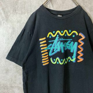 ステューシー(STUSSY)の【両面プリントTシャツ】stussy古着SSリンクショーンフォント黒ストリート(Tシャツ/カットソー(半袖/袖なし))