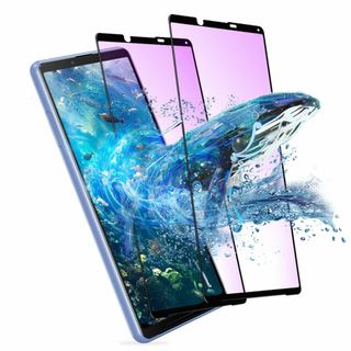 【色:ブルーライト[ブラック]-2枚セット_サイズ:Xperia 10 Ⅳ】【2(その他)