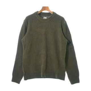 C.P COMPANY ニット・セーター 48(L位) カーキ 【古着】【中古】(ニット/セーター)