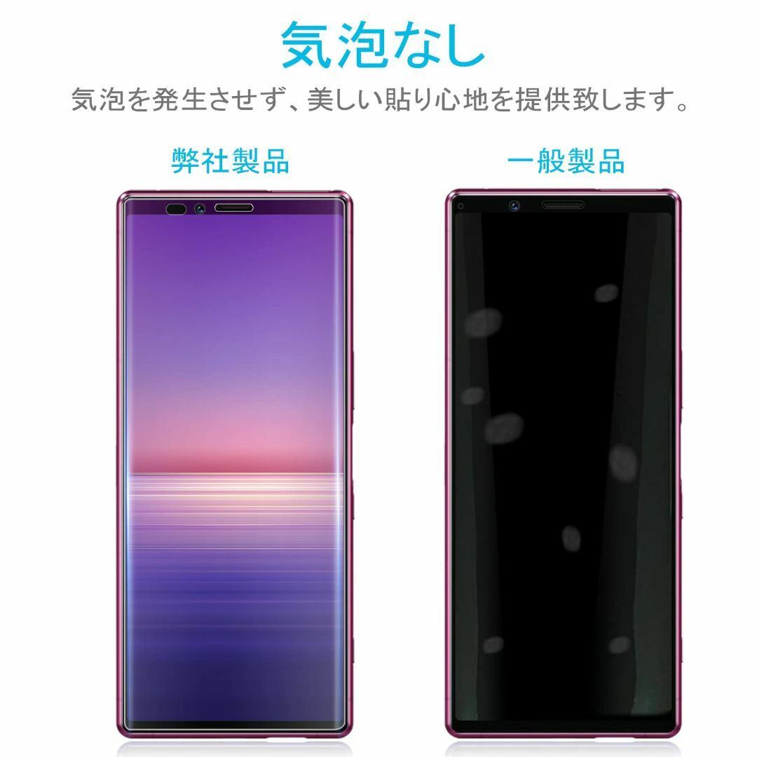 【色:ブルーライト[ブラック]-2枚セット_サイズ:Xperia 1 IV】【2 スマホ/家電/カメラのスマホアクセサリー(その他)の商品写真