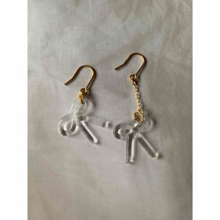 ガラスリボンピアス(ピアス)