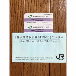 ジェイアール(JR)のJR東日本株主優待割引券（4割引）2枚(鉄道乗車券)