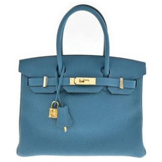 エルメス(Hermes)のHERMES エルメス ハンドバッグ 30 青系 【古着】【中古】(ハンドバッグ)