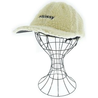 ステューシー(STUSSY)のSTUSSY ステューシー キャップ - 白x黒 【古着】【中古】(キャップ)