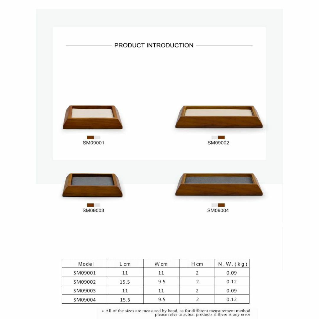 【色: 小さなグレー】Woodtenスモールジュエリートレイ 木製ジュエリートレ インテリア/住まい/日用品の収納家具(ドレッサー/鏡台)の商品写真