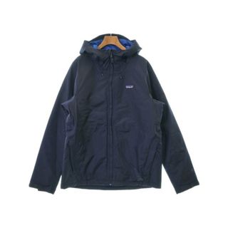 パタゴニア(patagonia)のpatagonia パタゴニア ダウンジャケット/ダウンベスト L 紺 【古着】【中古】(ダウンジャケット)