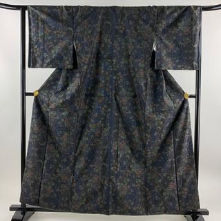 紬 身丈160cm 裄丈66cm 正絹 美品 秀品 【中古】(着物)