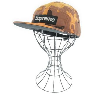 シュプリーム(Supreme)のSupreme シュプリーム キャップ - 黄x茶x黒(総柄) 【古着】【中古】(キャップ)