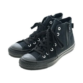 コンバース(CONVERSE)のCONVERSE コンバース スニーカー 24cm 黒 【古着】【中古】(スニーカー)