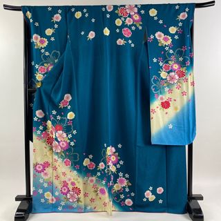 振袖 身丈170cm 裄丈68.5cm 正絹 美品 名品 【中古】(着物)