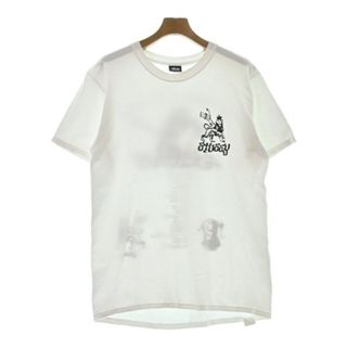 STUSSY - STUSSY ステューシー Tシャツ・カットソー M 白 【古着】【中古】