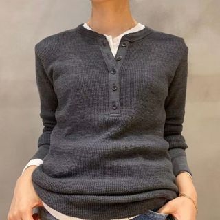 ドゥーズィエムクラス(DEUXIEME CLASSE)の新品　Deuxieme Classe　WOOLY THERMAL プルオーバー　(カットソー(長袖/七分))