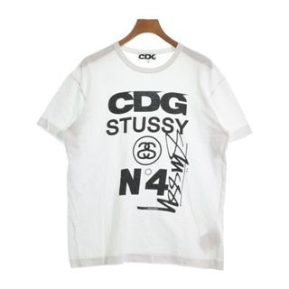 CDG シーディージー Tシャツ・カットソー XXL 白 【古着】【中古】(Tシャツ/カットソー(半袖/袖なし))