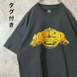 ステューシー(STUSSY)の【タグ付き、ツアーTシャツ】stussyバックプリント両面デザイン00s 黒(Tシャツ/カットソー(半袖/袖なし))