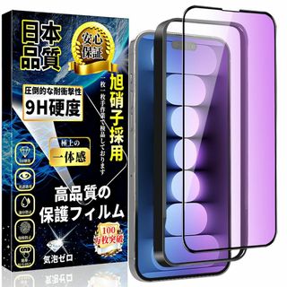 【サイズ:For iPhone 15 ブルーライトカット】For iPhone1(その他)