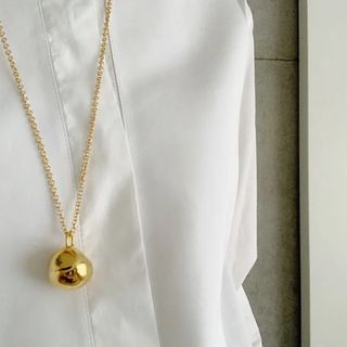 CHIEKO+ wonky ball necklace ゴールド　チエコプラス(ネックレス)