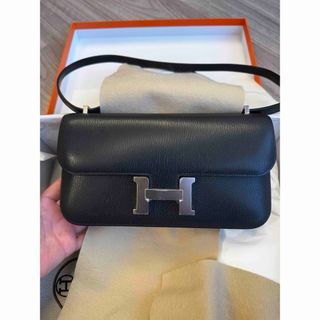 エルメス(Hermes)の希少◾️新品◾️コンスタンス 1 エラン ゴートスキン 黒(ショルダーバッグ)