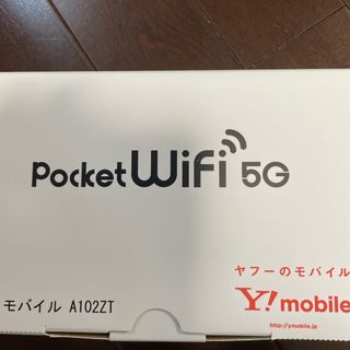 ソフトバンク(Softbank)のZTE Pocket WiFi 5G A102ZT ネイビー(その他)