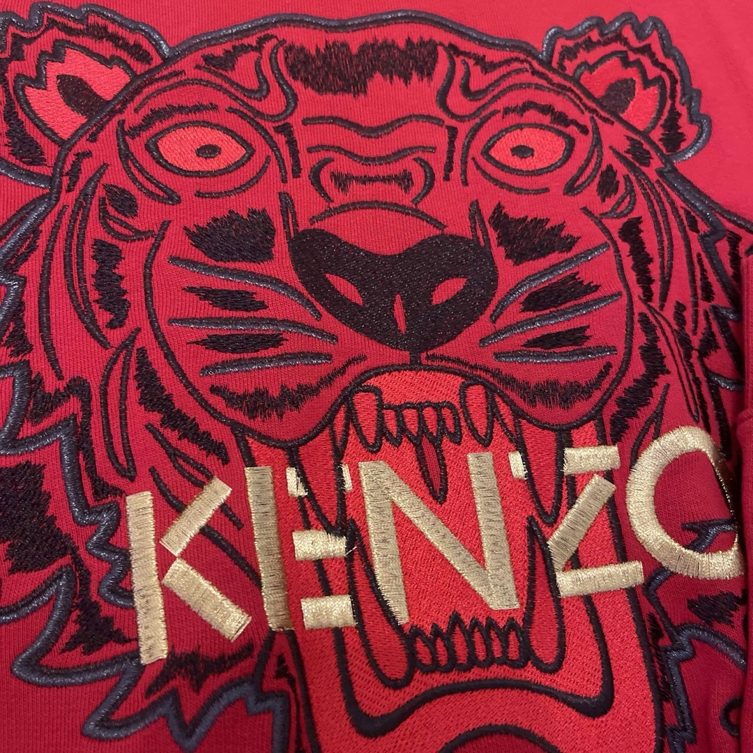 KENZO ケンゾー トップス スウェット 虎 トラ タイガー S 赤 刺繍 KENZO ケンゾー トップス スウェット 虎 トラ タイガー S 赤 刺繍