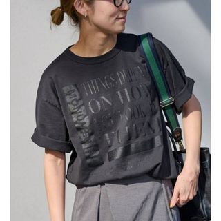 FRAMeWORK【フレームワーク】☆PRINT TEE 新品グレー