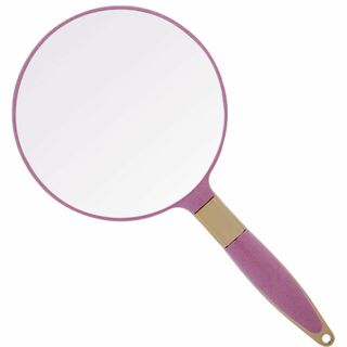 【色: ピンク】ルボナリエ ハンドミラー 手鏡 可愛い 軽量 北欧 おしゃれ コ(コフレ/メイクアップセット)