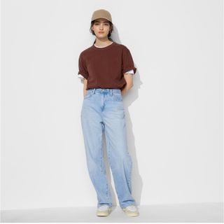 ユニクロ(UNIQLO)のUNIQLOワイドストレートジーンズ(デニム/ジーンズ)