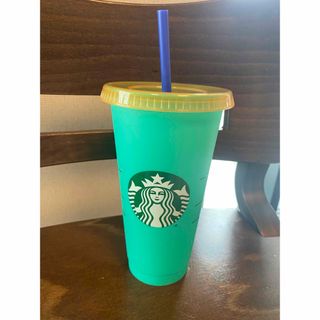 スターバックスコーヒー(Starbucks Coffee)の★北米限定★ スターバックス カラーチェンジ　リユーザブルカップ グリーン(タンブラー)