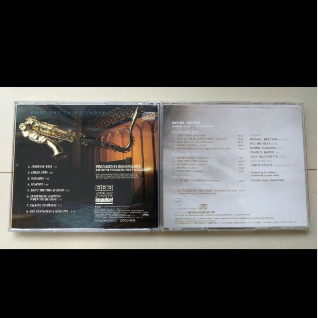 Michael Brecker  マイケル・ブレッカー　CD 2枚まとめて エンタメ/ホビーのCD(ジャズ)の商品写真