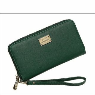 ♥即購入OK♥新品★Aelicyジップアラウンド長財布☆グリーン緑(財布)