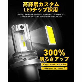  H4 Hi/Lo LEDヘッドライト 車用 新基準車検対応 LED H4ヘッド(天井照明)