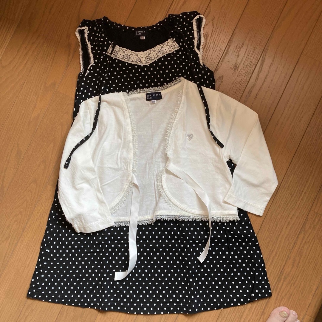 KUMIKYOKU FAM.ワンピース&ボレロ キッズ/ベビー/マタニティのキッズ服女の子用(90cm~)(ワンピース)の商品写真