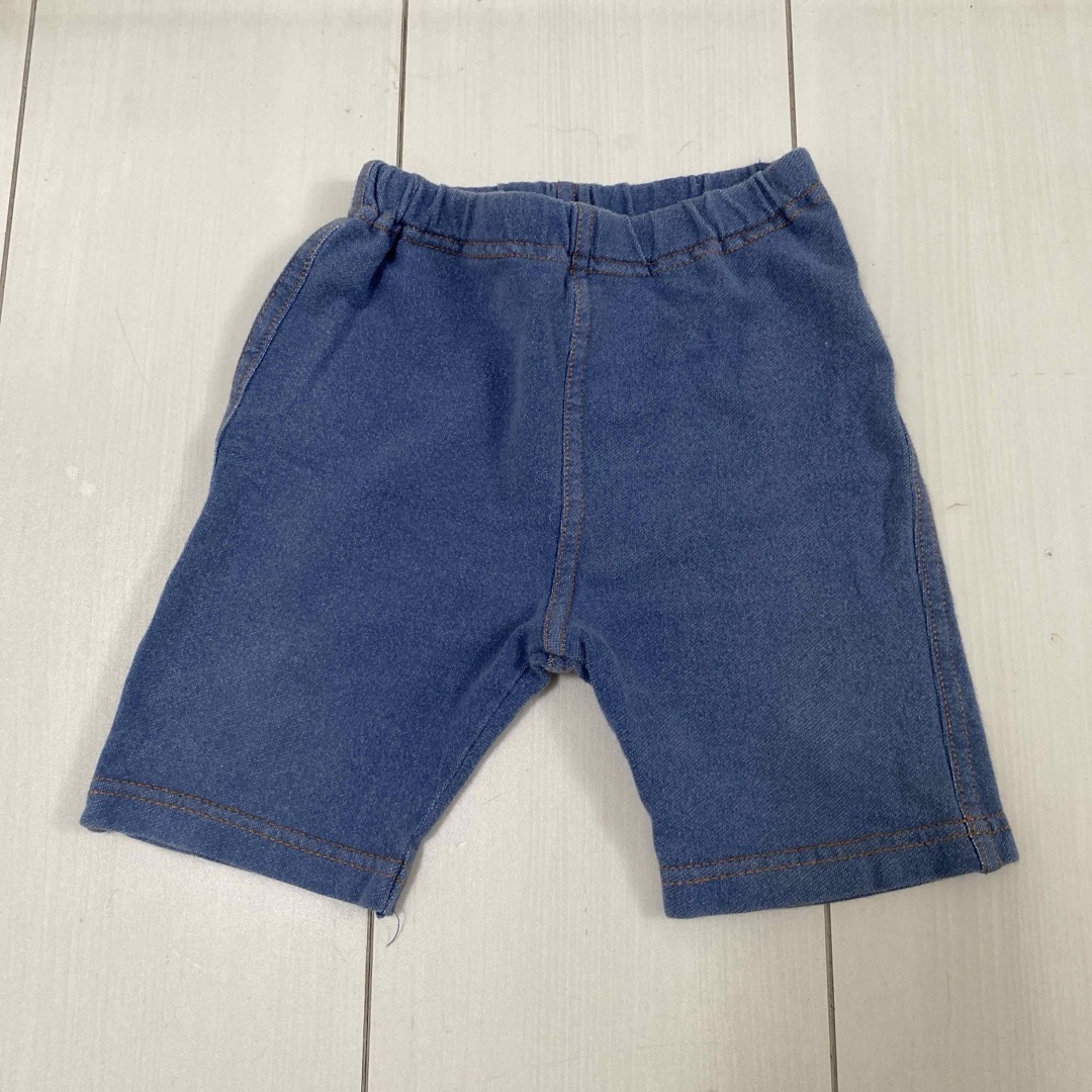 MUJI (無印良品)(ムジルシリョウヒン)のショートパンツ80  2枚セット キッズ/ベビー/マタニティのベビー服(~85cm)(パンツ)の商品写真