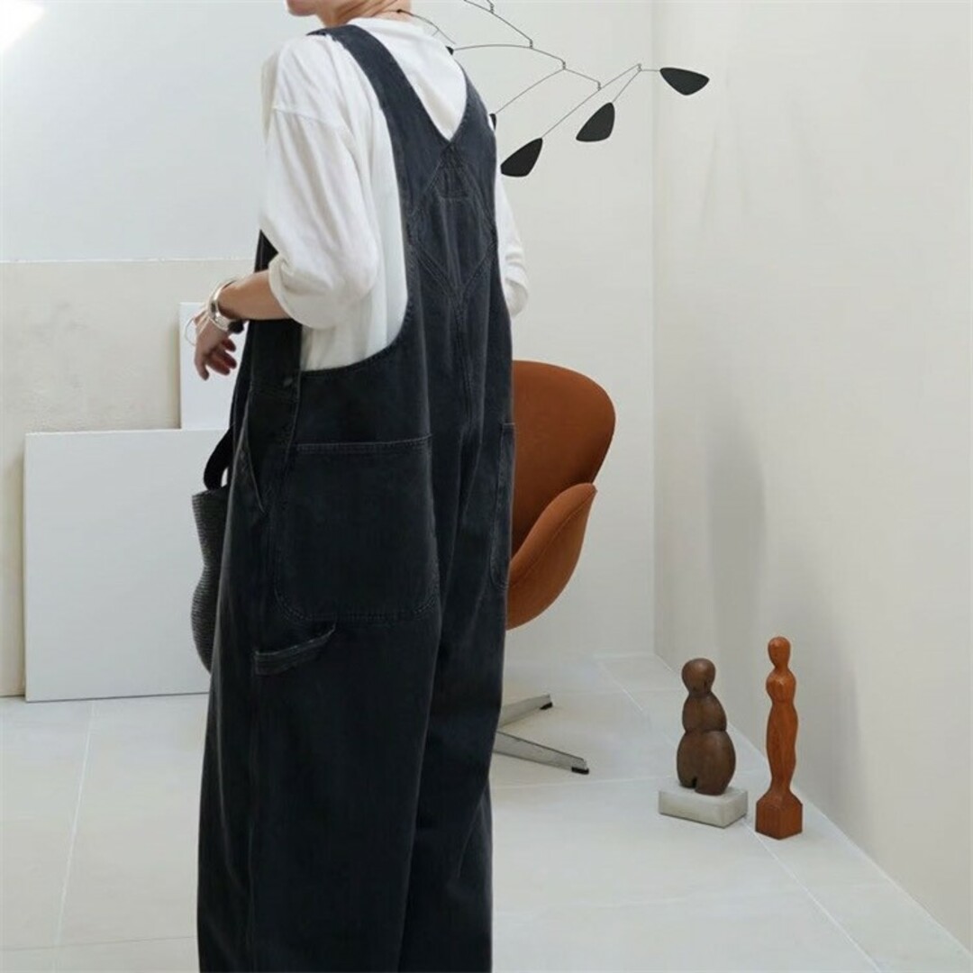 ARGUE OVERSIZED LADY OVERALL DENIM - サロペット/オーバーオール