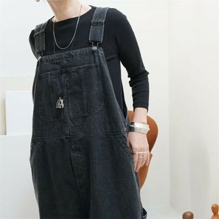 ARGUE - ARGUE OVERSIZED LADY OVERALL DENIM