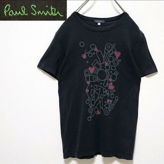 ポールスミス(Paul Smith)のPaul Smith ポールスミス フロント プリント ブラック 半袖 Tシャツ(Tシャツ/カットソー(半袖/袖なし))