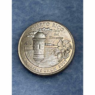 アメリカ25セント Puerto Rico 記念硬貨2009-2-D(貨幣)