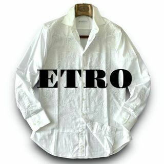 エトロ(ETRO)のB12 美品 鮮やか！39『エトロ ETRO』ペイズリー立体刺繍 長袖 シャツ(Tシャツ/カットソー(七分/長袖))