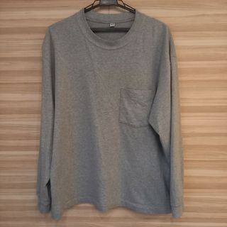 UNIQLO　ウォッシュコットンクルーネックTシャツ（長袖）サイズLそんな