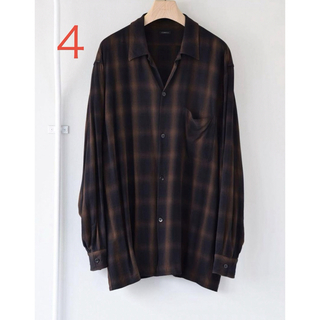 ●新品未使用【comoli】24ssレーヨンオープンカラーシャツ サイズ4