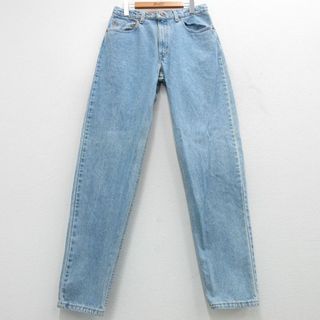 リーバイス(Levi's)のW32★古着 ジーンズ Levis リーバイス 550 メンズ 90年代 90s テーパード コットン 紺 ネイビー デニム 24may06 中古 ボトムス ジーパン Gパン ロング パンツ(ワークパンツ/カーゴパンツ)