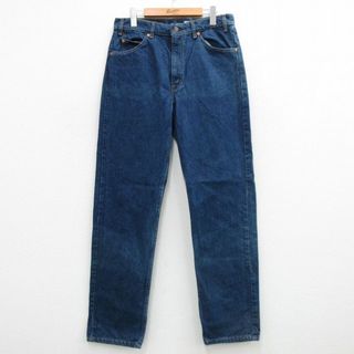 リーバイス(Levi's)のW32★古着 ジーンズ Levis リーバイス 505 メンズ 90年代 90s コットン 濃紺 ネイビー デニム 24may06 中古 ボトムス ジーパン Gパン ロング パンツ(ワークパンツ/カーゴパンツ)