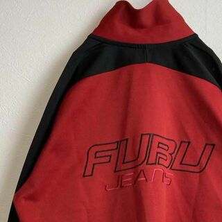 フブ(FUBU)の【usa製】FUBUトラックジャケット古着背面ビッグ刺繍ロゴ90sヒップホップ(ジャージ)